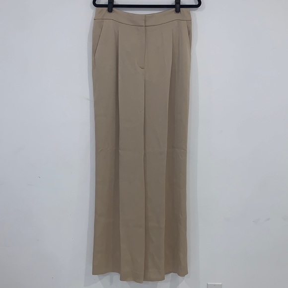 VERONICA Beard Beige Sand Robinne Wide Leg Pants size US 10 - Picture 4 of 14